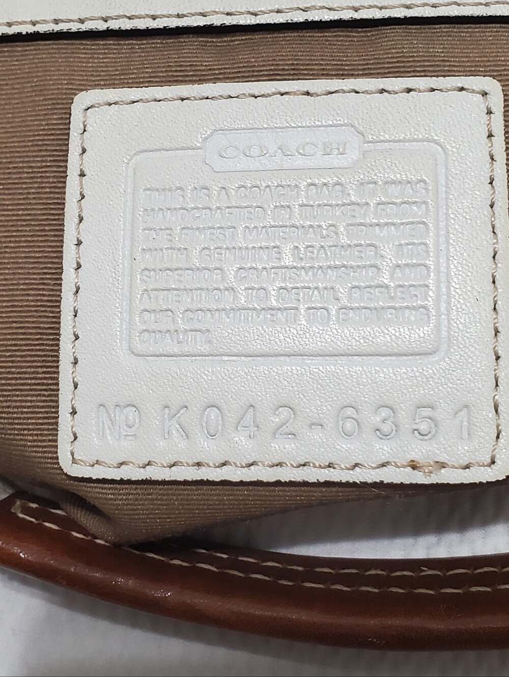 Coach 6351 Cream Signature Canvas Soho Hobo Y2K - Picture 6 of 14